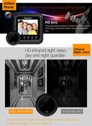 Danmini W5 2.4 inch Screen 2.0MP Security Camera No Disturb Peephole Viewer Doorbell, Support TF Card / Night Vision / Video Recording(Black)