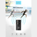 B10 2.4GHz Wireless Intelligent Doorbell 720P WiFi Video Doorbell Visual Camera Doorbell Intercom Home Security Safe, Support PIR Detection / Night Vision / Mobile Phone APP(Black)