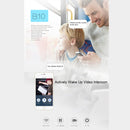 B10 2.4GHz Wireless Intelligent Doorbell 720P WiFi Video Doorbell Visual Camera Doorbell Intercom Home Security Safe, Support PIR Detection / Night Vision / Mobile Phone APP(Black)