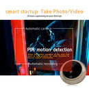 Danmini Q8 2.4 inch Color Screen 1.0MP Security Camera No Disturb Peephole Viewer, Support TF Card (32GB Max) / Night Vision / PIR Motion Detection(Gold)