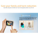 Danmini Q8 2.4 inch Color Screen 1.0MP Security Camera No Disturb Peephole Viewer, Support TF Card (32GB Max) / Night Vision / PIR Motion Detection(Gold)