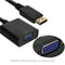 Display Port DP Male To VGA Female Adapter Display Cable Converter Black