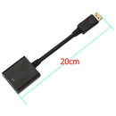 Display Port DP Male To VGA Female Adapter Display Cable Converter Black