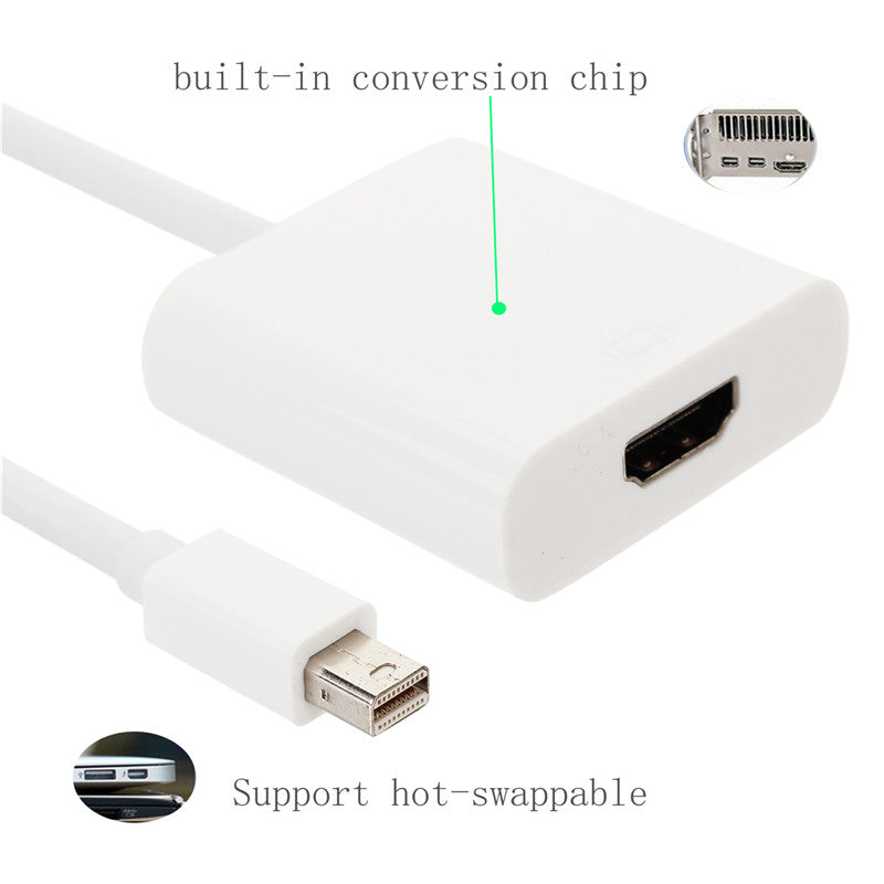 1pc Mini DisplayPort DP Male to HDMI Female Adapter Display Port Converter Cable