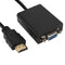 HDMI Male to VGA Female Video Cable Output Converter Adapter For PC DVD TV 1080P