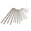 25pcs HSS Micro Twist Drill Bits Set 0.5mm-3.0mm Straight Shank PCB Twist Drill Bits