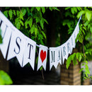 1 "JUST MARRIED" Wedding Banner Party Decoration Bunting Garland Photo Booth Hot