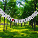 1 "JUST MARRIED" Wedding Banner Party Decoration Bunting Garland Photo Booth Hot