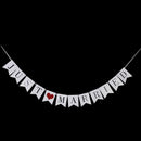 1 "JUST MARRIED" Wedding Banner Party Decoration Bunting Garland Photo Booth Hot