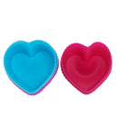 8pcs of Heart Silicone Muffin Cup Cupcake Baking Mould Jelly Pudding Tray Mold