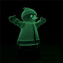 Led-Lamp Snowman-Night-Light Change Christmas-Gift Holiday Home-Decor Baby Kids