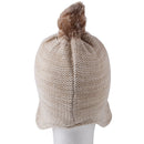 Baby Hat Beanies Hair-Ball-Cap Ear-Protection-Cap Knitting Girls Boys Children