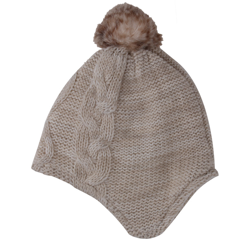 1 x Cute Knitted Wool Hat Baby Boys Girls Fashion Pullover Hair Ball Cartoon Hot