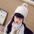 1 x Cute Knitted Wool Hat Baby Boys Girls Fashion Pullover Hair Ball Cartoon Hot
