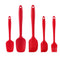 Scraper Baking Kitchen 5pieces Red Set Utensils Brush Spade Leakage Silicone