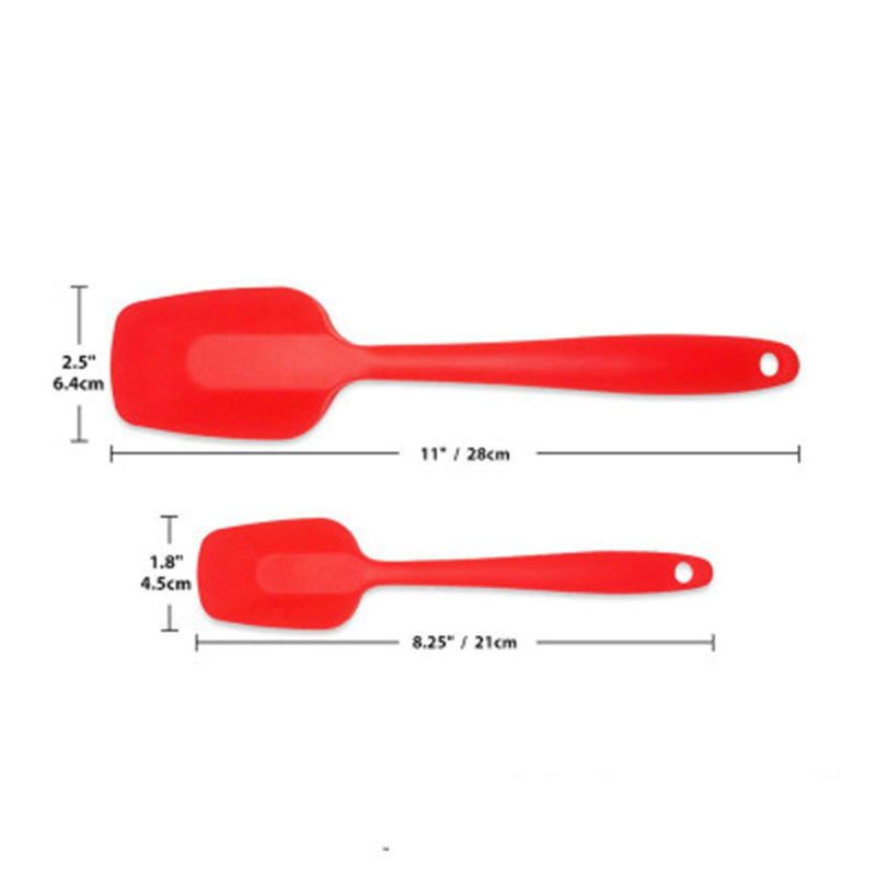 Scraper Baking Kitchen 5pieces Red Set Utensils Brush Spade Leakage Silicone