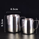 1x Stainless Steel Coffee Pitcher Pull Flower Cup With Scale Best Tools