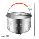 Basket Rice-Cooker Steam-Cage Stainless-Steel Fruit Multi-Functional Anti-Scald