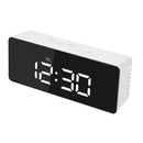 Digital Alarm Clock LED Display Multi functional Snooze 12/24H Mirror Clock