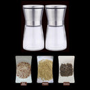 Salt and Pepper Grinder Set Ceramic Mills Stainless Steel Shakers Spic