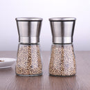 Salt and Pepper Grinder Set Ceramic Mills Stainless Steel Shakers Spic