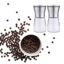 Salt and Pepper Grinder Set Ceramic Mills Stainless Steel Shakers Spic