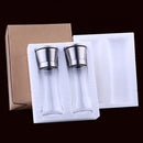 Salt and Pepper Grinder Set Ceramic Mills Stainless Steel Shakers Spic