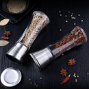 Salt and Pepper Grinder Set Ceramic Mills Stainless Steel Shakers Spic