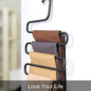 2Pcs Stainless Clothes Hanger Multi Functional Storage Organiser Newest Useful