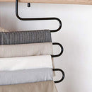 2Pcs Stainless Clothes Hanger Multi Functional Storage Organiser Newest Useful