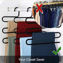 2Pcs Stainless Clothes Hanger Multi Functional Storage Organiser Newest Useful