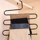 2Pcs Stainless Clothes Hanger Multi Functional Storage Organiser Newest Useful