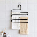 2Pcs Stainless Clothes Hanger Multi Functional Storage Organiser Newest Useful