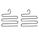 2Pcs Stainless Clothes Hanger Multi Functional Storage Organiser Newest Useful