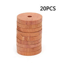 20x Wood-Block Camphor-Ball Wardrobe Cedar Round Natural Pure-Deworming