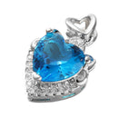 Europe And America Wish Star Amazon Crystal Wedding Pendant Accessory Heart