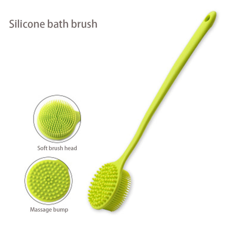 Back-Brush Long-Handle Silicone Body Anti-Slip Double-Sided-Body Washing Brush