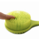 Back-Scrubber Exfoliating Bath-Body-Brush Shower-Use Long-Handles Silicone
