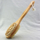 Body Scrubber Bath Brush Extra Long Handle Double Sided Bamboo Boar Bristles