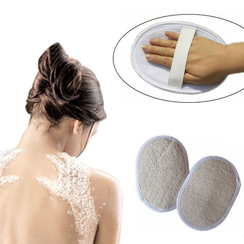 Bath-Brush Bathing-Wipe Shower Natural-Loofah Cotton Cleaning Pure