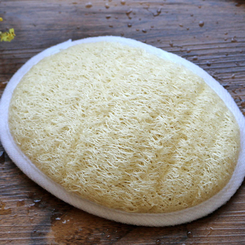 Bath-Brush Bathing-Wipe Shower Natural-Loofah Cotton Cleaning Pure