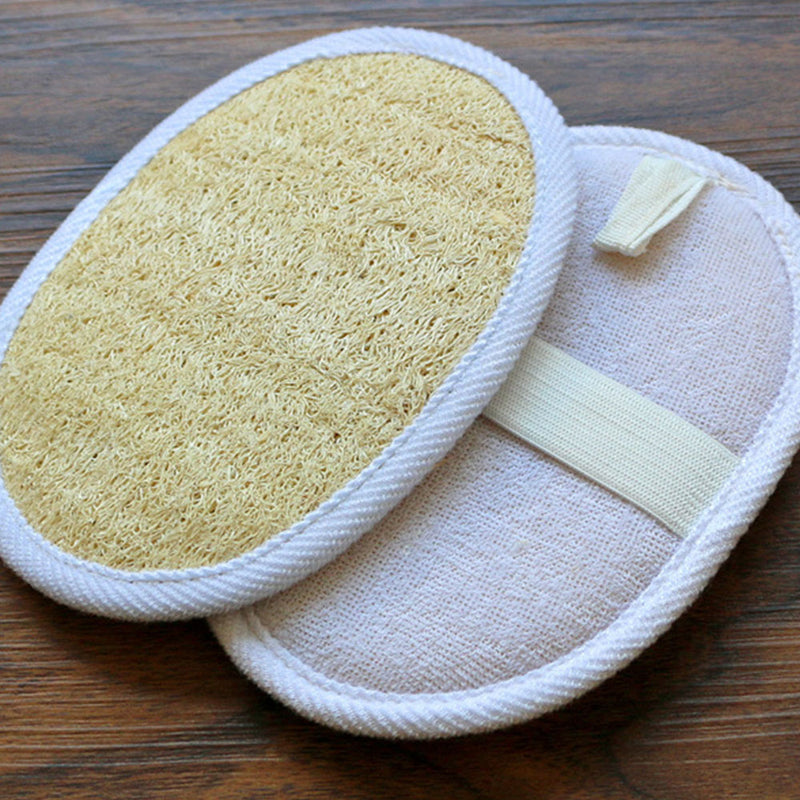 Bath-Brush Bathing-Wipe Shower Natural-Loofah Cotton Cleaning Pure