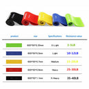 5pcs Fitness Yoga Resistance Bands Elastic Sport Body Latex Belt Pull Strap Forc