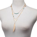 Three-layer Fashion Women Lady Alloy Clavicle Choker Necklace Charm Chain Jewelr