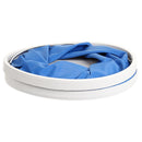 2x Blue 9L Fold Water Bucket Car Wash Water Pail Outdoor Fishing Camping Bucket