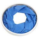 2x Blue 9L Fold Water Bucket Car Wash Water Pail Outdoor Fishing Camping Bucket
