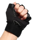 Men Half Finger Gloves Fingerless Knuckle Cycling Motorcycle Shockproof Gloves