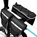 Outdoor Bicycle Double Saddle Bag Waterproof Front Frame Tube Cycling Bag