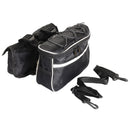 Outdoor Bicycle Double Saddle Bag Waterproof Front Frame Tube Cycling Bag
