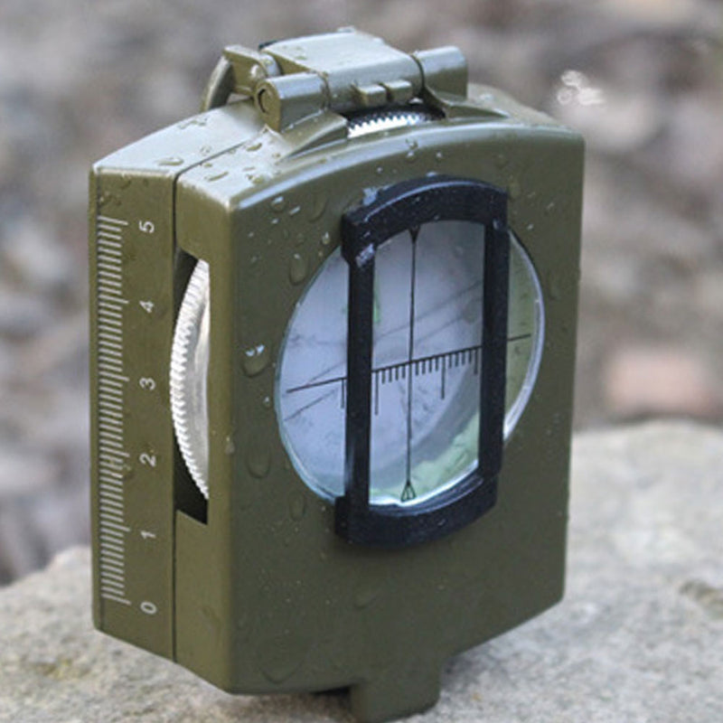 1Pc Pocket Military Army Geology Metal Compass Military Green Color New